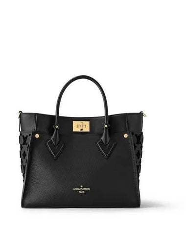 On My Side MM Tote Bag Black - LOUIS VUITTON - BALAAN 1