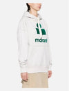 Women's Mansell Logo Hooded Sweatshirt SW0001FA B1M12E ECED - ISABEL MARANT - BALAAN 3