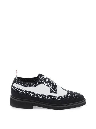 Trompe L'oeil Long Wing Knit Brogue Black - THOM BROWNE - BALAAN 1