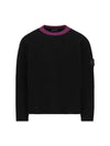 Shadow Project Crewneck Knit Top Black - STONE ISLAND - BALAAN 1