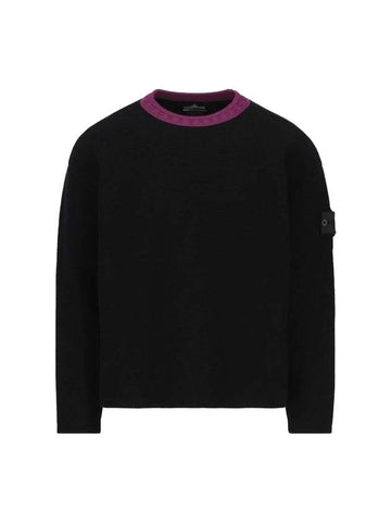 Shadow Project Crewneck Knit Top Black - STONE ISLAND - BALAAN 1