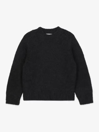 Mohair Blend Knit Top Black - JIL SANDER - BALAAN 2