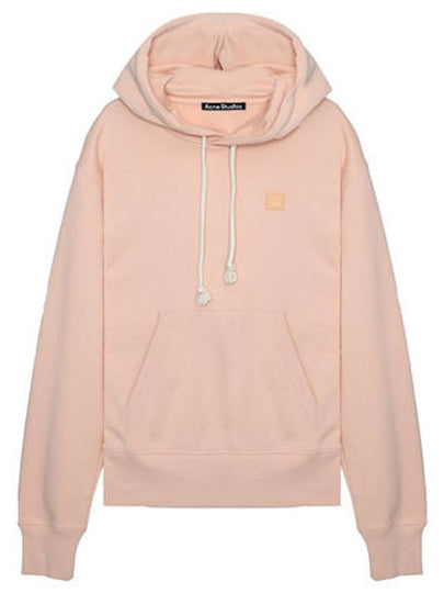 Face Logo Patch Cotton Hoodie Powder Pink - ACNE STUDIOS - BALAAN 2