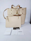 Abbey beige lock bucket shoulder bag - CHLOE - BALAAN 10