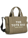 Logo Canvas Small Tote Bag Khaki - MARC JACOBS - BALAAN 3