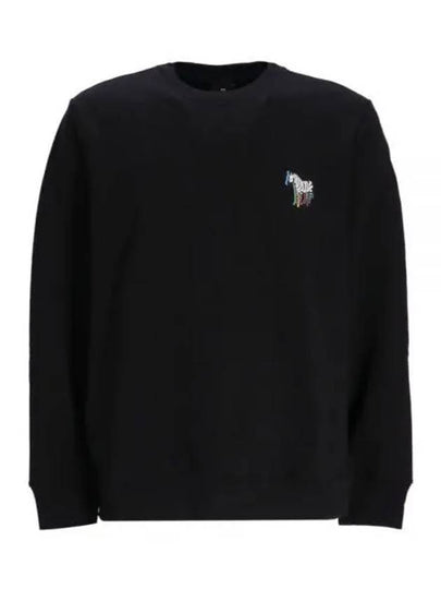 Zebra Printing Regular Fit Sweatshirt Black - PAUL SMITH - BALAAN 2