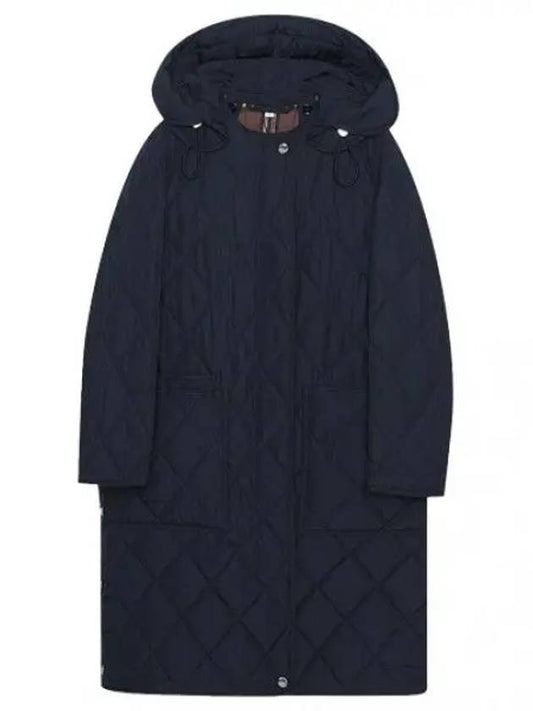 Diamond quilted long padded jacket women s jumper - BURBERRY - BALAAN 1