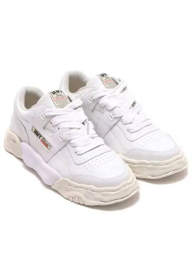 Parker OG Sole Leather Low Top Sneakers White - MAISON MIHARA YASUHIRO - BALAAN 2