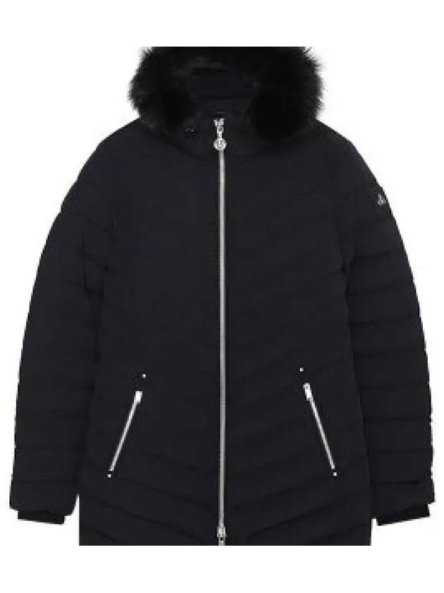 Moose Knuckles M32LJ197 Women s Rose Loan Fur Hood Down Padding Black 1258697 - MOOSE KNUCKLES - BALAAN 1