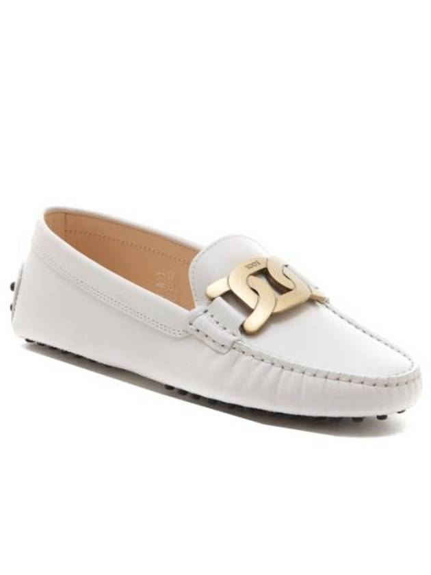 Women's Kate  Gommino Driving Shoes Off White - TOD'S - BALAAN 3