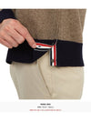 4-Bar Wool Polo Knit Top Navy Brown - THOM BROWNE - BALAAN 9