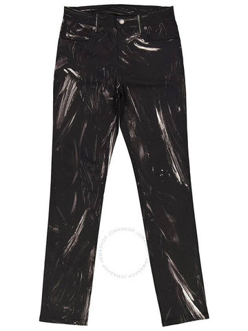 Moschino Men's Painted Effect Print Jeans, Brand Size 44 (Waist Size 29") - MOSCHINO - BALAAN 1