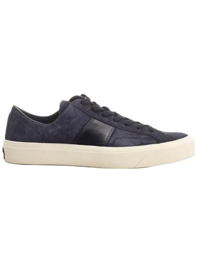 Suede Low Top Sneakers Grey - TOM FORD - BALAAN 1