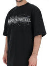 Midnight black short sleeve tshirt NMS19200 009 - IH NOM UH NIT - BALAAN 3