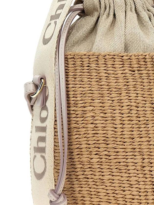 Small Woody Logo Bucket Bag Beige - CHLOE - BALAAN 4