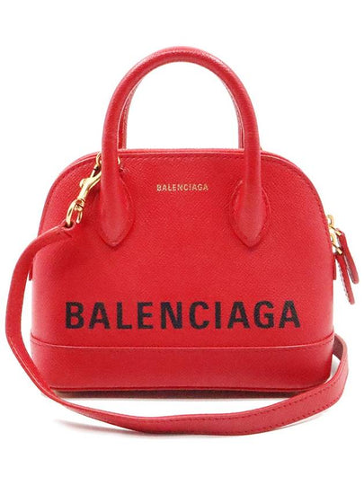 Women Balenciaga 525050 Rouge Coclico Graffiti Logo XXS Bill Top Handle 2WAY gt bag Gangbuk used luxury goods - BALENCIAGA - BALAAN 2