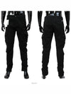 Lens Wappen Garment Dye Utility Cargo Track Pants Black - CP COMPANY - BALAAN 2