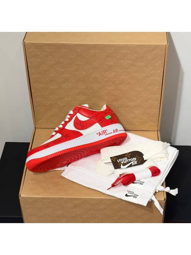 Nike Air Force Low Virgil Abloh Comet Red - LOUIS VUITTON - BALAAN 10