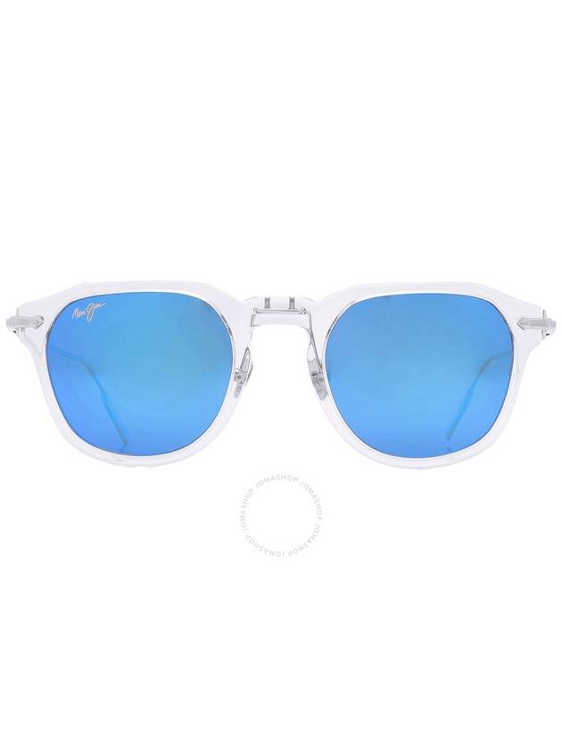 Maui Jim Alika Blue Hawaii Geometric Unisex Sunglasses B837-05 49 - MAUI JIM - BALAAN 1