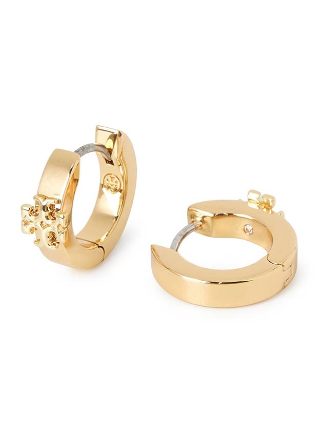 Kira Double T Huggie Earrings Gold - TORY BURCH - BALAAN 4