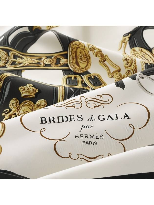 Brides de Gala Forever Silk Scarf Noir - HERMES - BALAAN 4