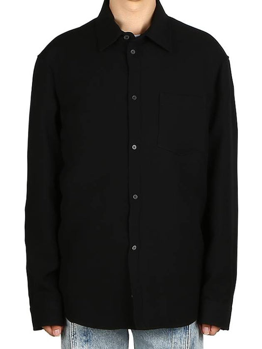 shirt jacket black - BALENCIAGA - BALAAN.