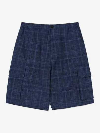 Check Cargo Shorts Navy - MARNI - BALAAN 2