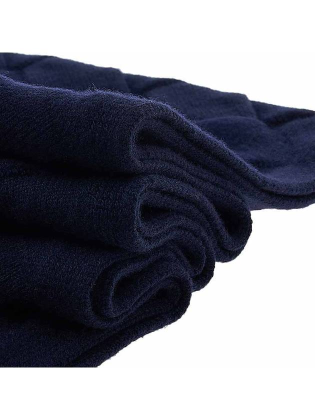 Intrecciato Wool Muffler Navy - BOTTEGA VENETA - BALAAN 6