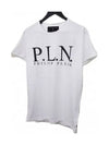 Basic Cotton Short Sleeve T-shirt White - PHILIPP PLEIN - BALAAN 3