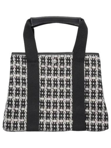 Medium Traverse Square Tweed Tote Bag Black - RUE DE VERNEUIL - BALAAN 1