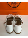 Santorini Calfskin Sandals Blanc - HERMES - BALAAN 5