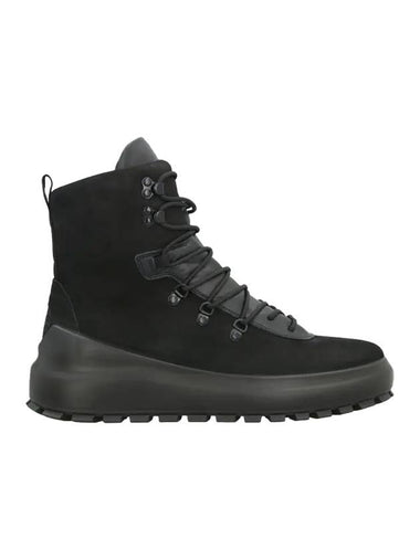 Hiking Leather Walker Boots Black - STONE ISLAND - BALAAN 1