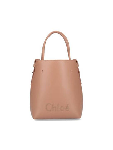 Sense Micro Calfskin Tote Bag Light Tan - CHLOE - BALAAN 1