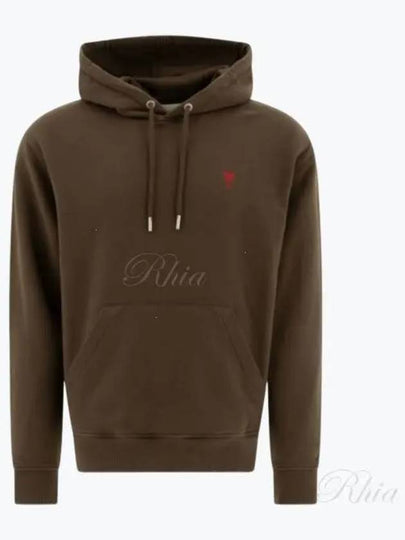 De Coeur Hoodie Dark Coffee - AMI - BALAAN 2