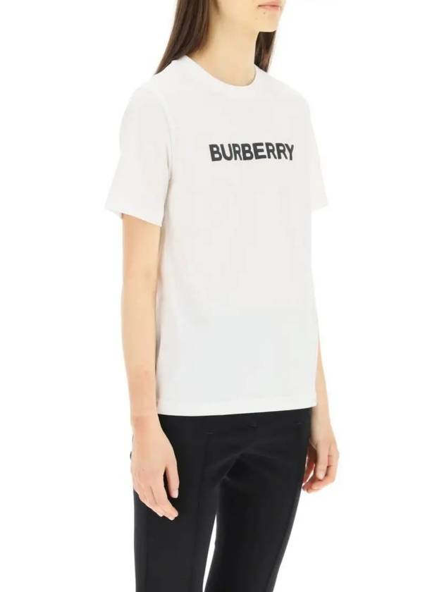 Logo Cotton Short Sleeve T-Shirt White - BURBERRY - BALAAN 3