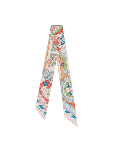 Les Murmures De La Foret Twilly Silk Scarf Beige - HERMES - BALAAN 1