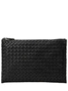 Intrecciato Clutch Bag Black - BOTTEGA VENETA - BALAAN 2