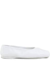 Bow Embossed Leather Ballerina White - MARNI - BALAAN 1