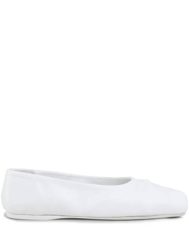 Bow Embossed Leather Ballerina White - MARNI - BALAAN 1