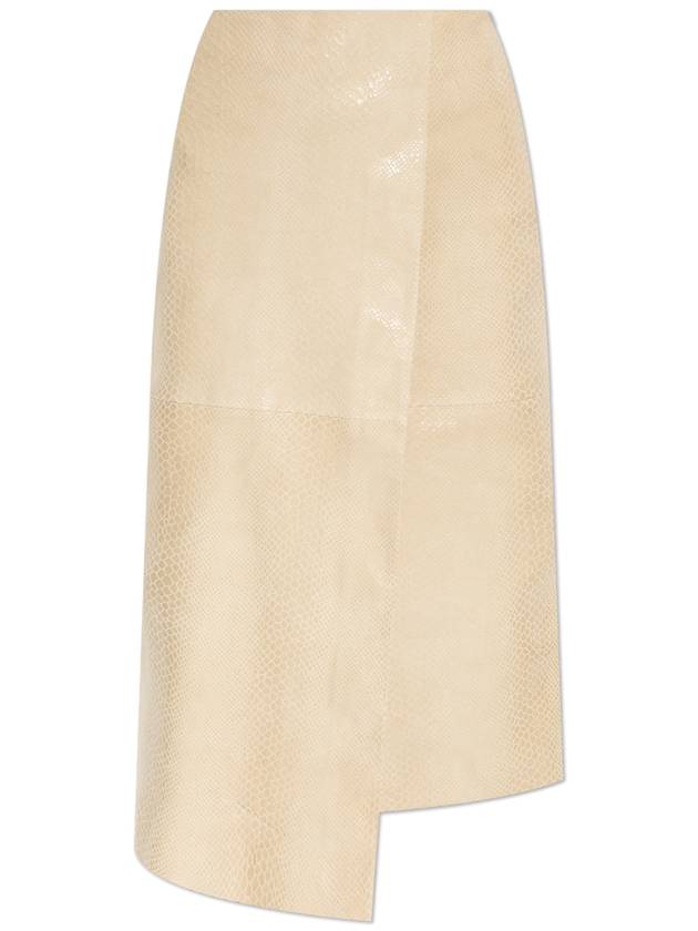 By Malene Birger Leather Skirt Hannas, Women's, Beige - BY MALENE BIRGER - BALAAN 1