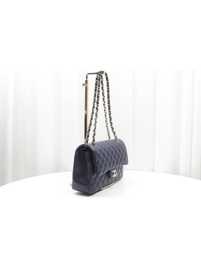 Caviar Classic Medium Dark Navy Chain Shoulder Bag A01112 - CHANEL - BALAAN 2