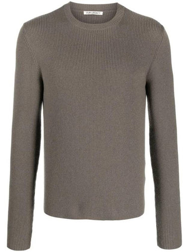 Ribbed Knit Merino Wool Sweater - OUR LEGACY - BALAAN 1