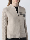 Armanda Wool Zip-up Cardigan Dark Beige - MAX MARA - BALAAN 5