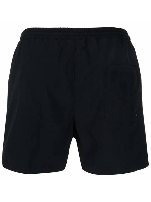 Logo Print Swim Shorts Black - MSGM - BALAAN 4