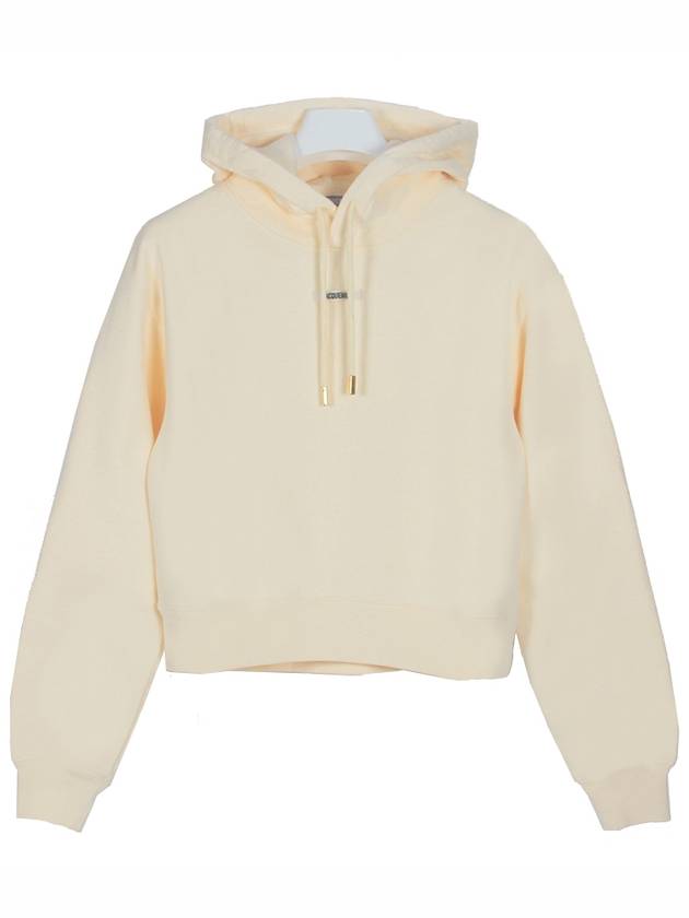 Le Sweatshirt Gros Grain Cotton Hoodie Light Beige - JACQUEMUS - BALAAN 2