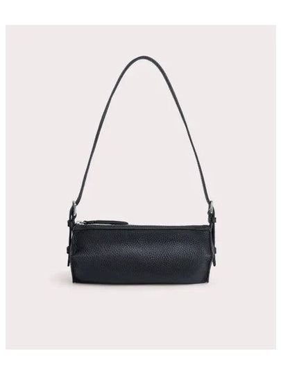 Karo Grain Leather Shoulder Bag Black - BY FAR - BALAAN 2