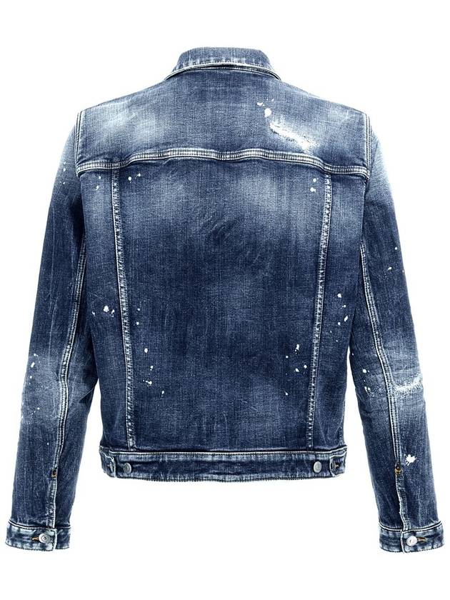 Stretch Dan Denim Jacket Blue - DSQUARED2 - BALAAN 3