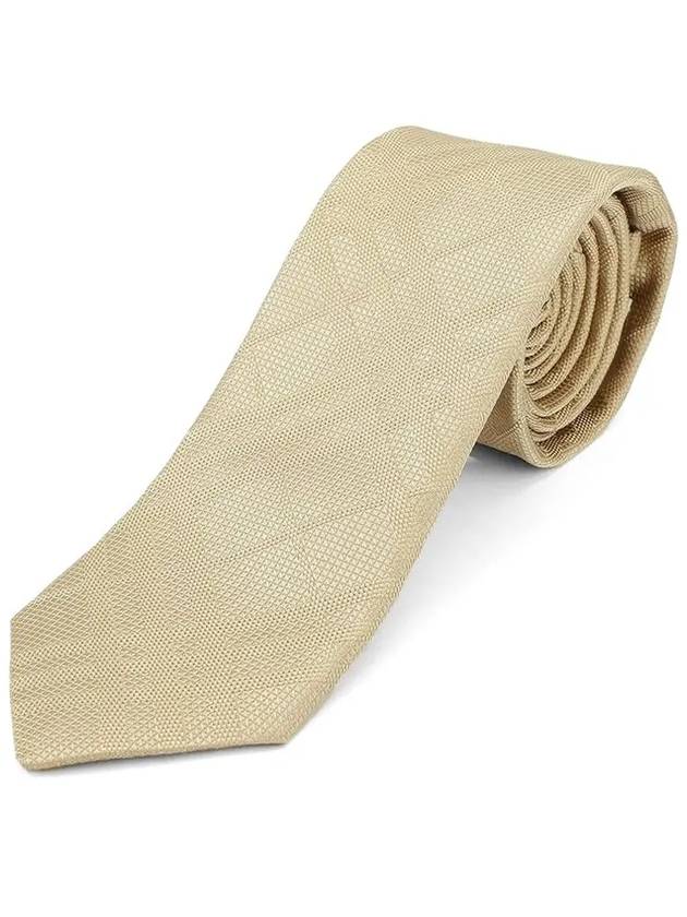 Classic Cut Check Silk Jacquard Tie Beige - BURBERRY - BALAAN 3