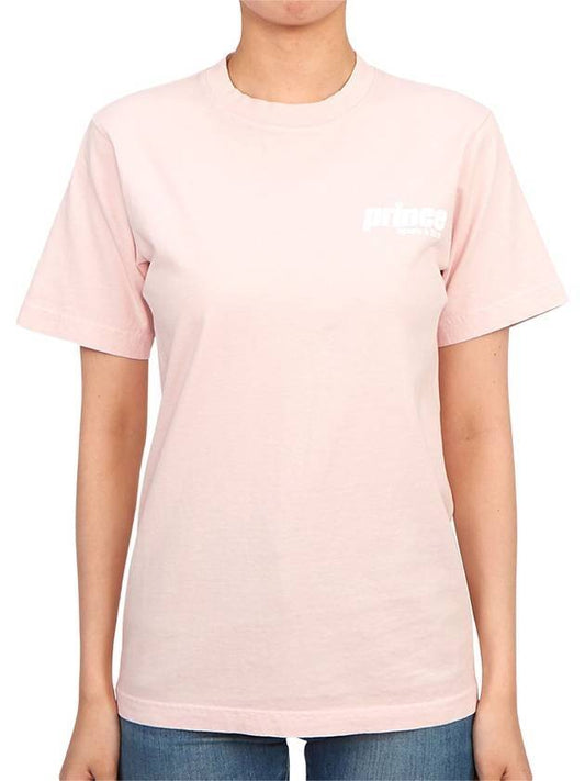 Logo Short Sleeve T-Shirt Pink - SPORTY & RICH - BALAAN 1