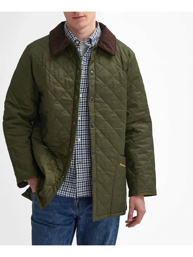 Riddesdale Quilted Jacket Olive - BARBOUR - BALAAN 3